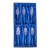 Broušené sklenice na šampaňské-flétny Bohemia Crystal Fiona. 6 ks. brus Iris