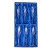 Broušené sklenice na šampaňské-flétny Bohemia Crystal Fiona 6 ks. brus Mašle