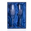 Bohemia Crystal sada 2 broušených sklenic na šampaňské Fiona, brus Iris