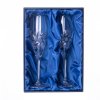 Bohemia Crystal sada 2 broušených sklenic na šampaňské Fiona, brus Větrník