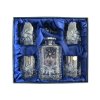 Whisky set Bohemia Crystal karafa + 4 sklenice na whisky - brus Větrník okno na pískování