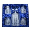 Whisky set Bohemia Crystal karafa + 4 sklenice na whisky - brus Iris