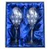 Bohemia Crystal sada 2 broušených sklenic na červené víno, brus Klasik 420ml