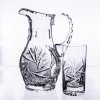 Sada na vodu, pivo, limonádu Bohemia Crystal džbán a 6 sklenic - brus Větrník