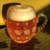 broušená sklenice na pivo