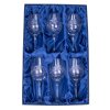Bohemia Crystal sada 6 broušených sklenic na bílé víno - 380ml brus Kometa