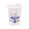 Pohárek To Go s víčkem a páskou bílé víčko - cibulák 10300