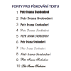 písmo k pískování