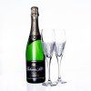 Bohemia Sekt dárkové balení se 2 sklenicemi z broušeného křišťálu - brus Iris