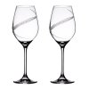 Sklenice na bílé víno přátelská souprava Line exclusive - 2 ks Swarovski