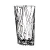Vysoká skleněná váza široká Labyrinth 305 mm
