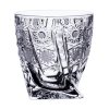 Bohemia Crystal broušené sklenice na whisky Quadro, 6 ks. brus Klasik.