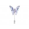 Brož Papillon ve tvaru motýla z českého křišťálu Preciosa - kombi