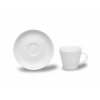 Kávové šálky s podšálkem 100ml, Thun 1794, karlovarský porcelán, TOM bílý, nedekorovaný 6ks.