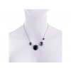 Náhrdelník z chirurgické oceli Ebony s českým křišťálem Preciosa 7308 20