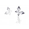 Náušnice z chirurgické oceli Hallie s českým křišťálem Preciosa