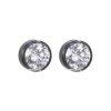 Stříbrné náušnice Brilliant Star s kubickou zirkonií Preciosa - chromové