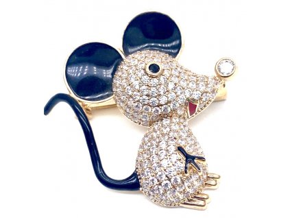 Mouse brooch