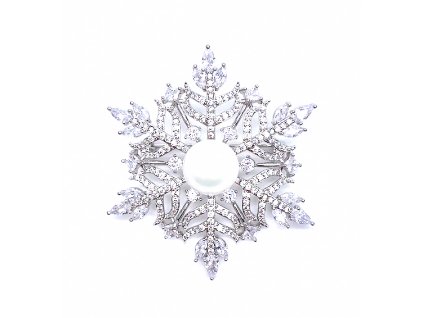 Snowflake brooch