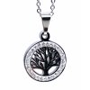 Tree of Life steel pendant with steel chain