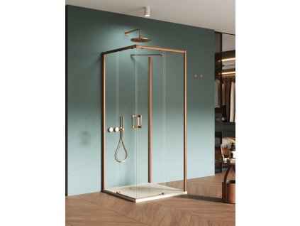 Prime Bronz 3 oldalas szög sarok kabin
