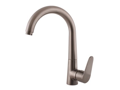 AMUR - Dřezová baterie, Metal Grey - kartáčovaná AM719.0MGK, RAV Slezák (Barva METAL GREY - kartáčovaná, Rozměr 3,8")