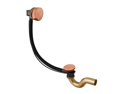 6457 1 sifon vanovy automat komplet 600mm zlata ruzova kartacovana md0588zrk rav slezak