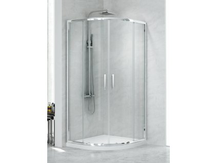 New Praktic Króm sarokbelépős íves