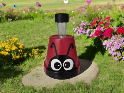 Szolár kerti dísz - Katica