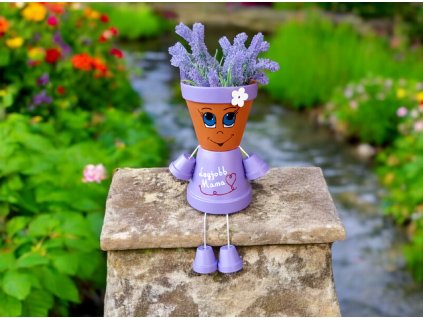 Cserép Lány virágtartó - Legjobb Mama