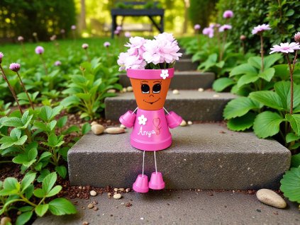 Anya (Nagy) - Cserép Lány virágtartó