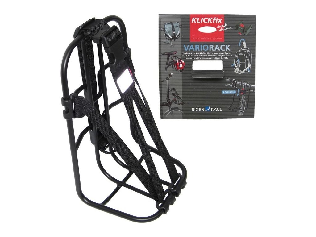 Universal-nosič Vario-Rack Klickfix s popruhom, čierna
