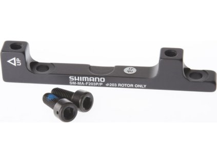adaptér kotoučové brzdy Shimano přední/zadní 203mm post mont original balení