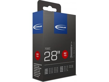 Duše Schwalbe SV 15 ve folii 28x3/4-1 1/8" 18/28-622/630 SV40mm
