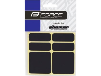 4217 force reflexne nalepky sada cierne 6 ks fd2ad578869d8f8ec016855875ccc9f5