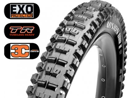 Plášť MAXXIS Minion DHR II 29 x 2.40 WT kevlar EXO TR 3C Maxx Terra