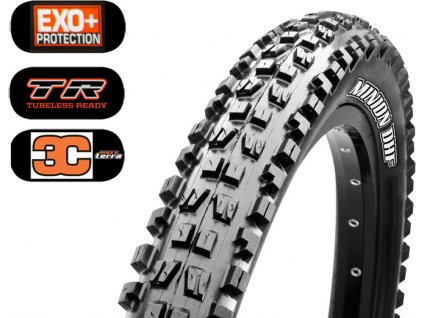 Plášť MAXXIS Minion DHF 27.5 x 2.60 WT kevlar EXO+ TR 120TPI 3C Maxx Terra