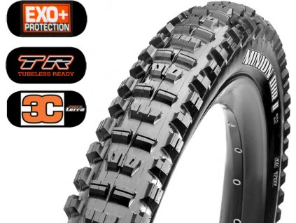 Plášť MAXXIS Minion DHR II 27.5 x 2.40 WT kevlarEXO+ TR 3C Maxx Terra