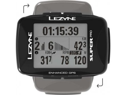 LEZYNE Cyklocomputer Super PRO GPS čierna