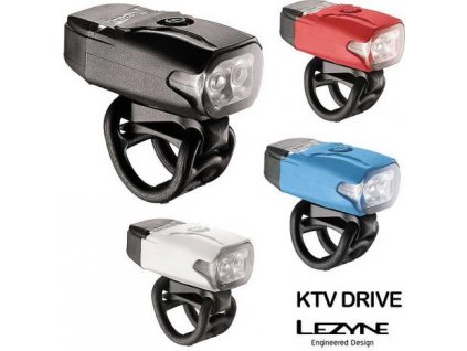 LEZYNE Predné svetlo KTV DRIVE 220 lm - čierne, 220 Lumenov, USB