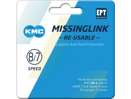 Missinglink KMC 7/8R EPT 2 ks, pro retezy 7,1mm, stríbrná