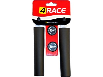 gripy 4RACE tvrzené pěnové NBR 136mm kulaté černé