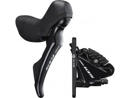 Kotoucová brzda Shimano 105  BR-R 7070 Prední kolo,ST-R7020 cerná, 140 mm,hydr