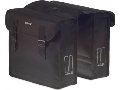Dvojitá taška Basil Mara cerná, 35x10x33cm, 26 l
