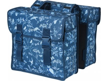 Dvojitá taška Basil Wanderlust indigo-modrá, 36x14x41cm