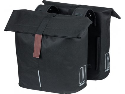 Dvojitá taška Basil City čierna, 30x18x49cm