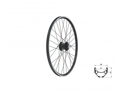 63377 Predne DRAFT Dynamo V brake F 26 black