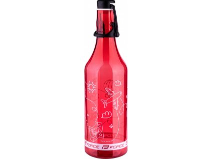 16438 force flasa flask 05 l transparentna cervena 2ac30a06957b1e96c51e849cdfb4b4f2