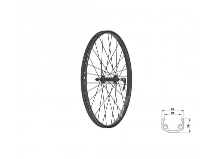 63385 Predne WASPER V brake F 24 black