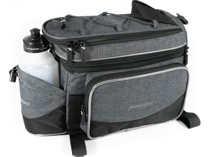 Taška na nosič Haberland Flexibag S šedá/čierna, 34x17x19cm, 7 l